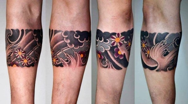 Armband Cherry Blossom Mens Japanese Tattoo Design Inspiration