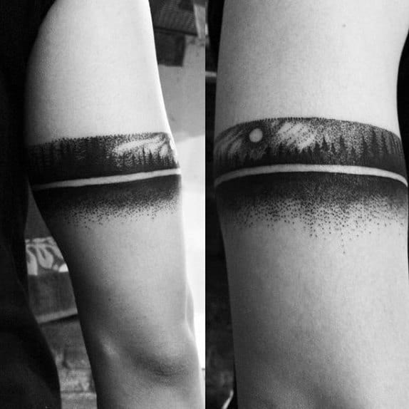 Armband Dotwork Guys Forest Tattoos
