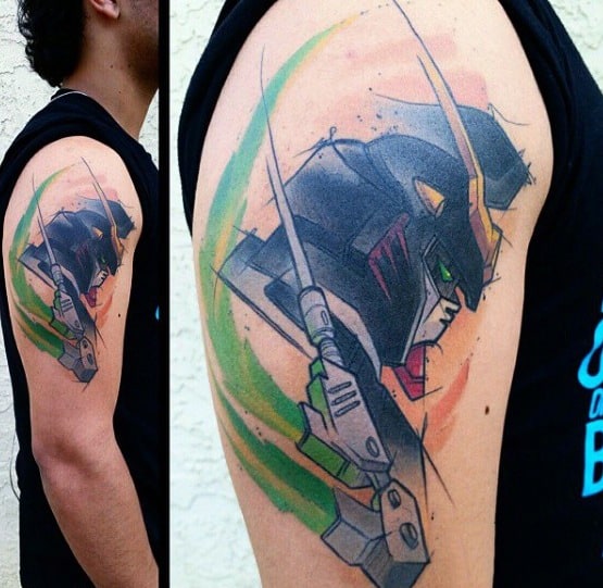 Tattoo uploaded by Michael Alexander Marquez  Gundam wing 00  Tattoodo