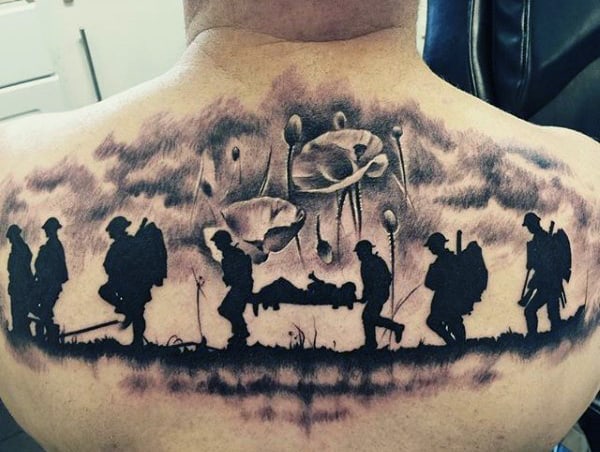 Army Tattoo Designs Men On Back