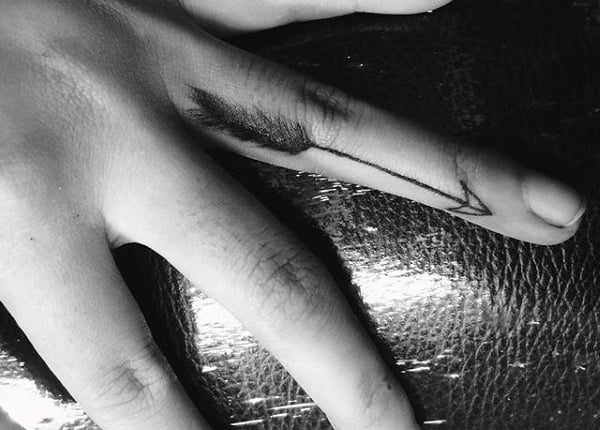 Little Tattoos  Little finger tattoo of an arrow