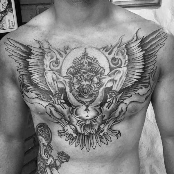 Artistic Male Garuda Tattoo Ideas