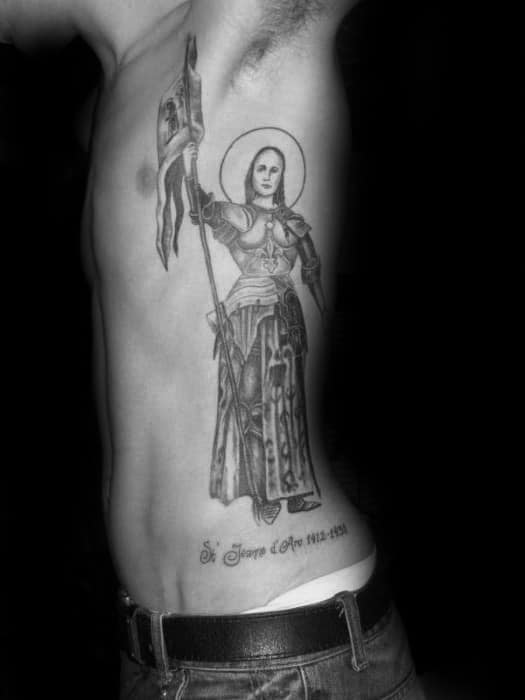 Artistic Male Joan Of Arc Tattoo Ideas