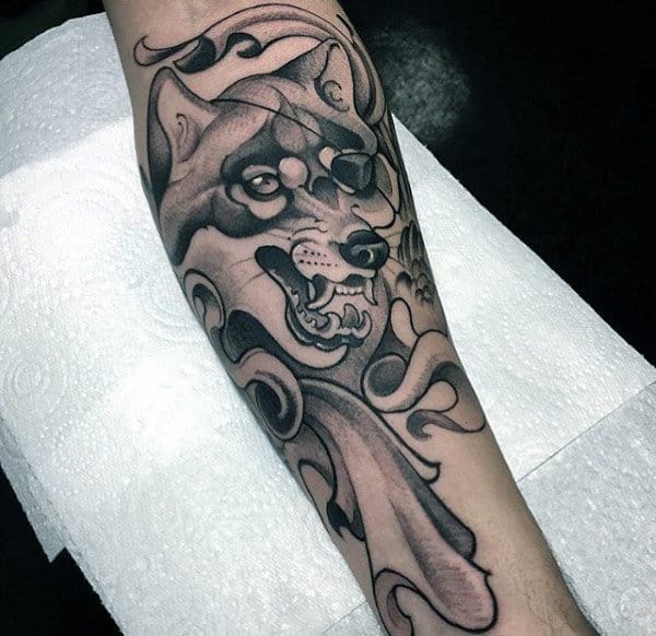 artistic-male-wolf-forearm-tattoos