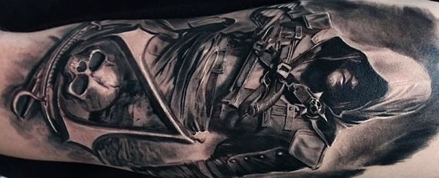 full sleeve assassins creed tattoo｜TikTok Search