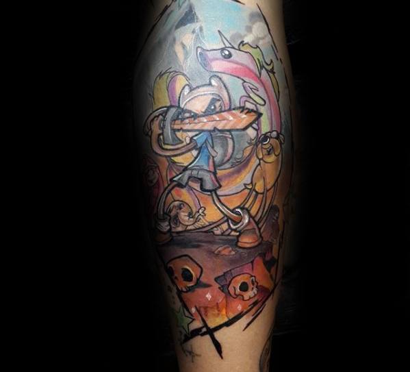 Awesome Adventure Time Tattoos For Men