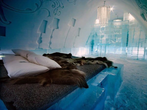 Awesome Bedroom Furniture Ice Bed And Walls