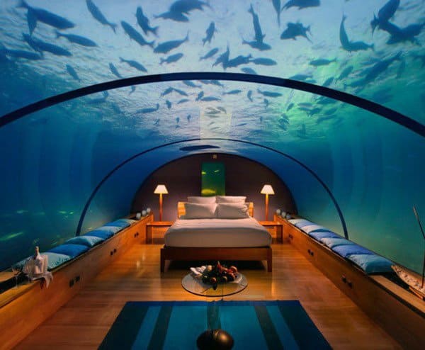 Awesome Bedroom Idea Inspiration Underwater Aquarium Design