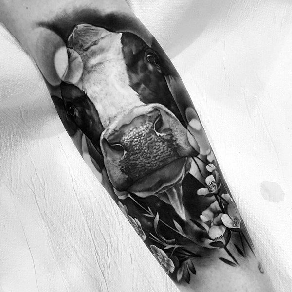50 Cow Tattoo Designs For Men - Cattle Ink Ideas