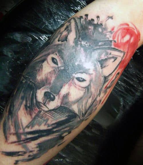 Awesome Wolf Forearm Tattoos