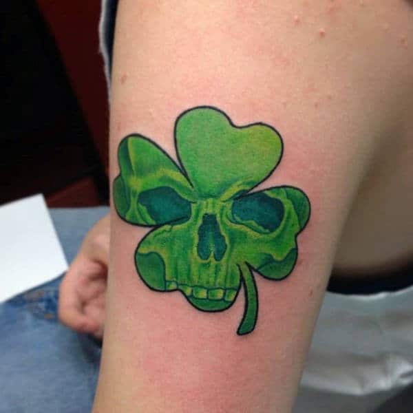 60 Four Leaf Clover Tattoo Designs For Men  Good Luck Ink Ideas  Clover  tattoos Irish tattoos Four leaf clover tattoo