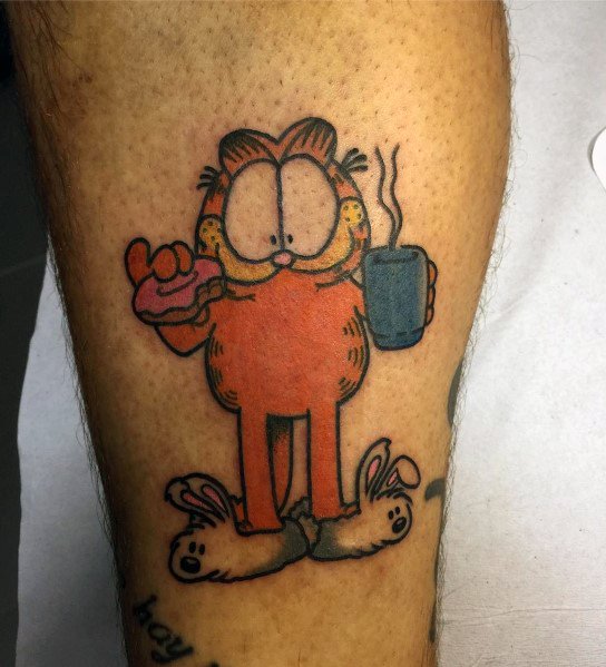 Awesome Garfield Tattoos For Men