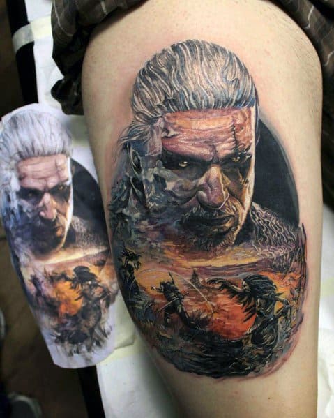 30 Geralt Tattoo Designs for Men