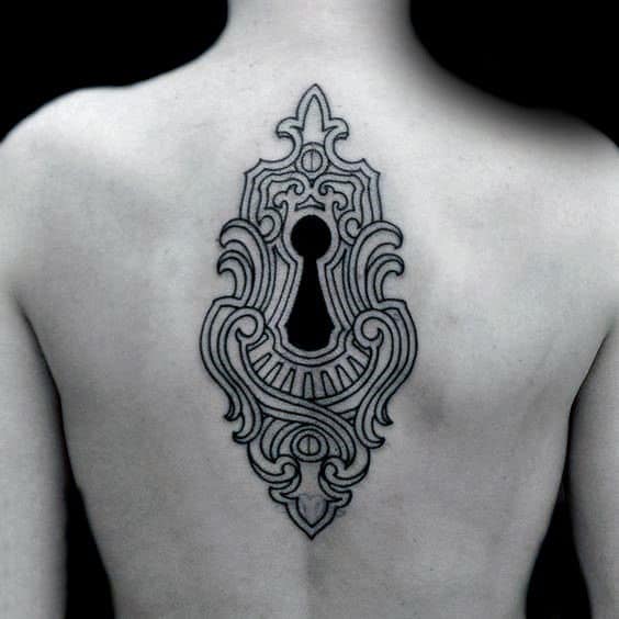 KEYHOLE Temporary Tattoo in Black. Unlock the Doors to Spiritual Growth and  Transformation - Etsy