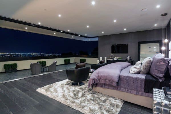 contemporary glam bedroom
