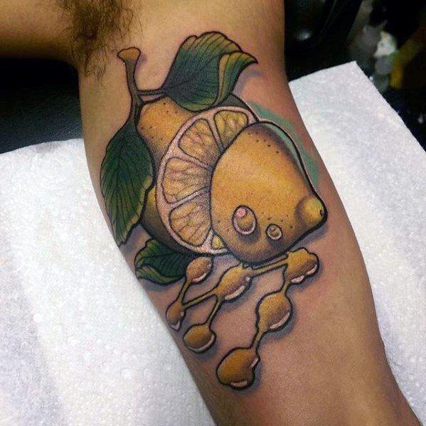 Awesome Lemon Tattoos For Men