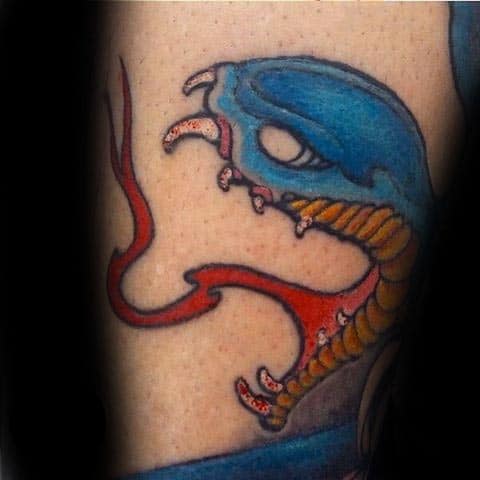 Awesome Small Cobra Mens Arm Tattoo Ideas