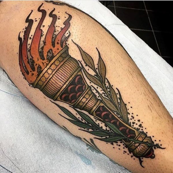 Awesome Torch Tattoos For Men