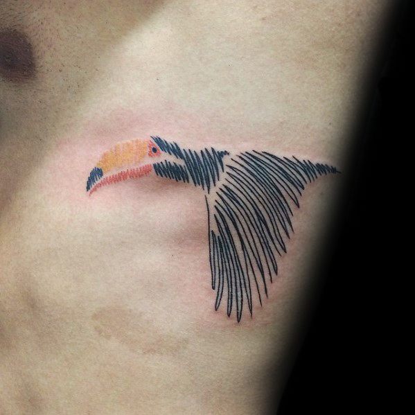 50 Toucan Tattoo Designs For Men - Large Beak Bird Ink Ideas