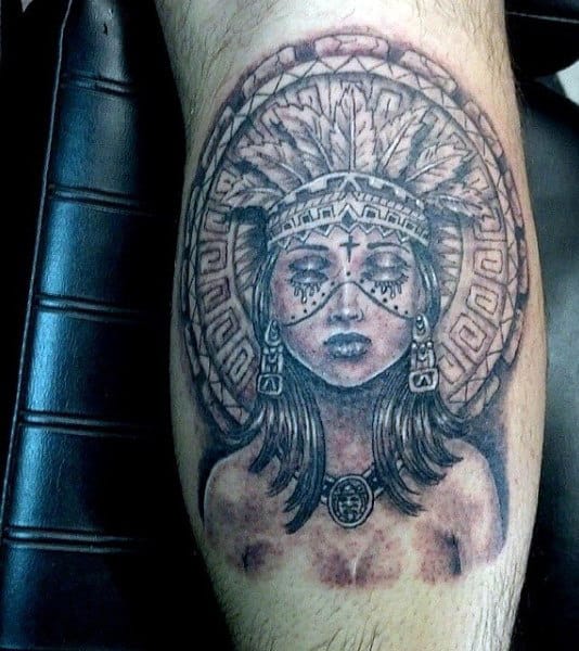 Aztec Female Tattoo For Men