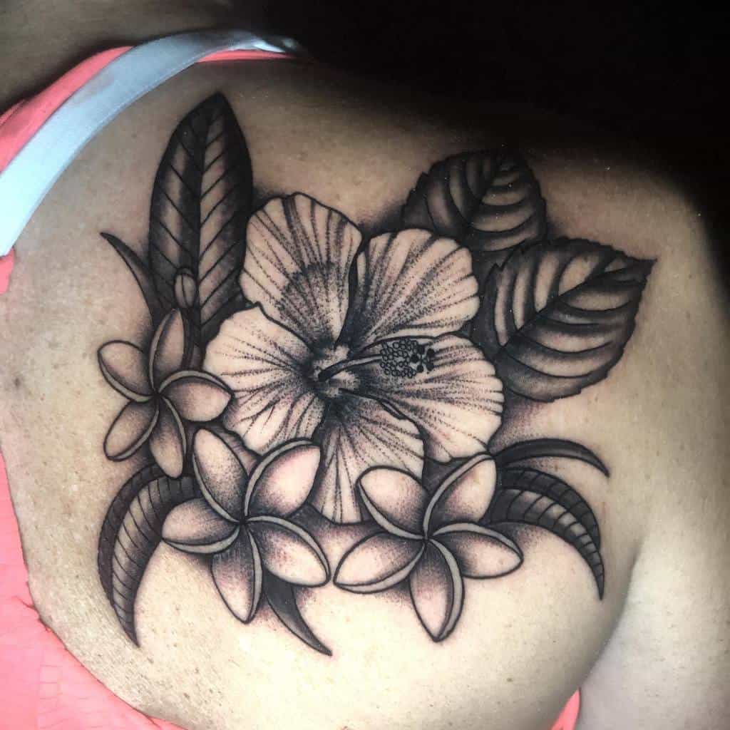 Why not check some of these tempting ideas of tribal Plumeria tattoos