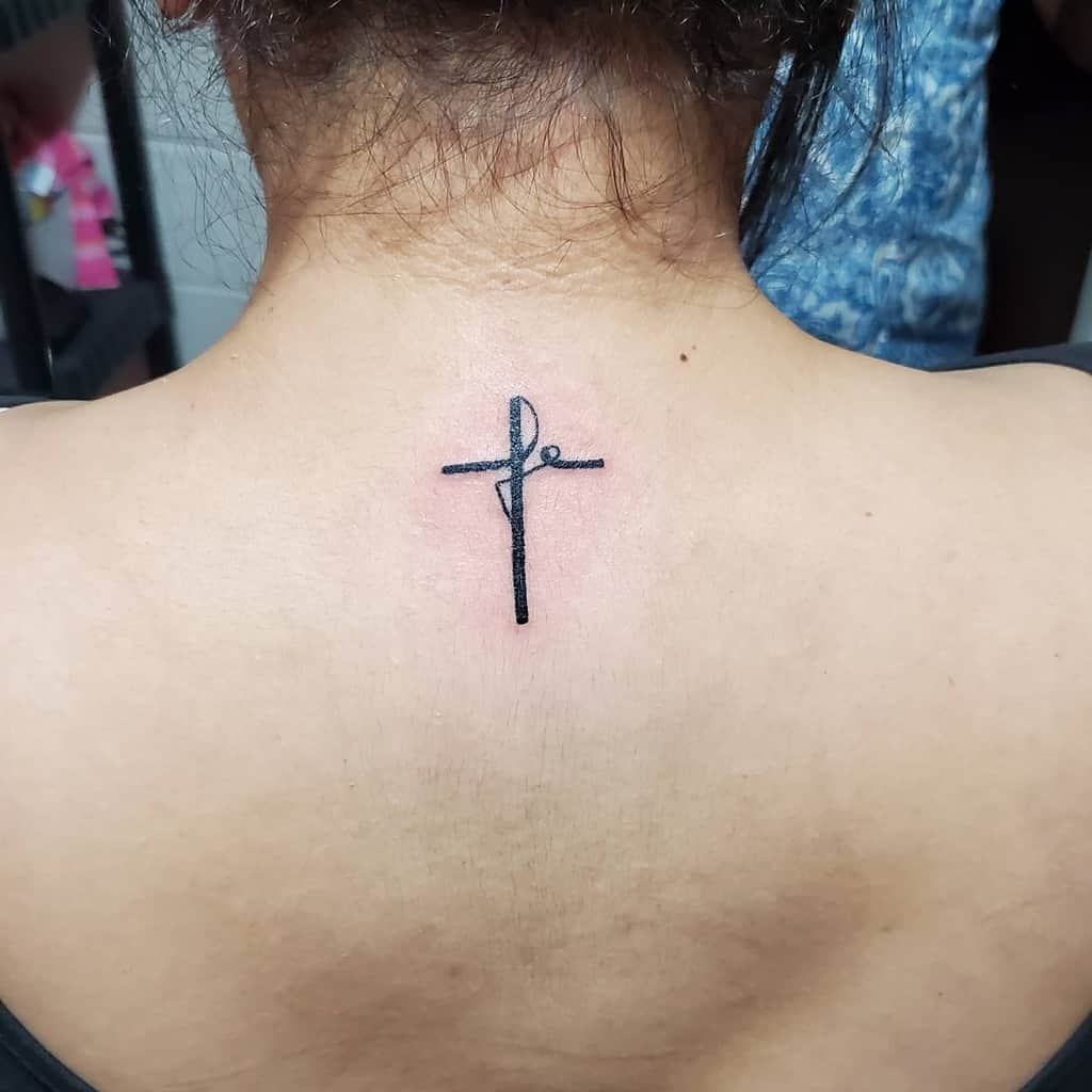back faith cross tattoo contreras_tattooist