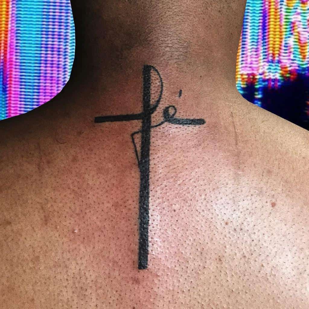 back faith cross tattoo inkdontmove