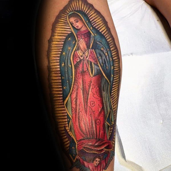 50 Guadalupe Tattoo Designs For Men - Blessed Virgin Mary Ink Ideas