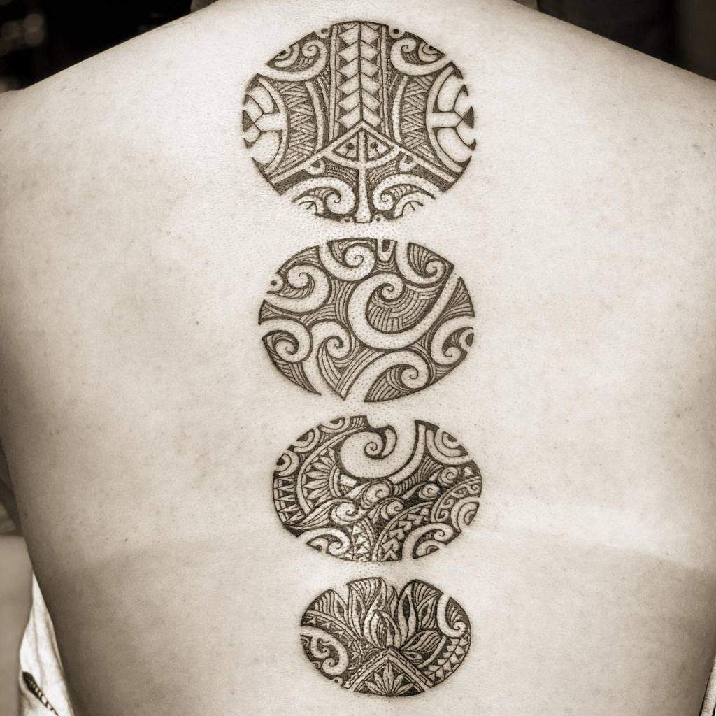 back polynesian tribal tattoo marlolualemana