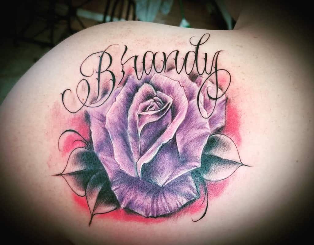 back purple rose tattoos denimlace89