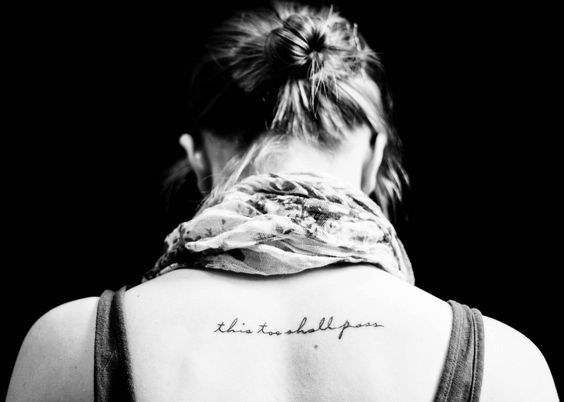 Back Script Tattoo