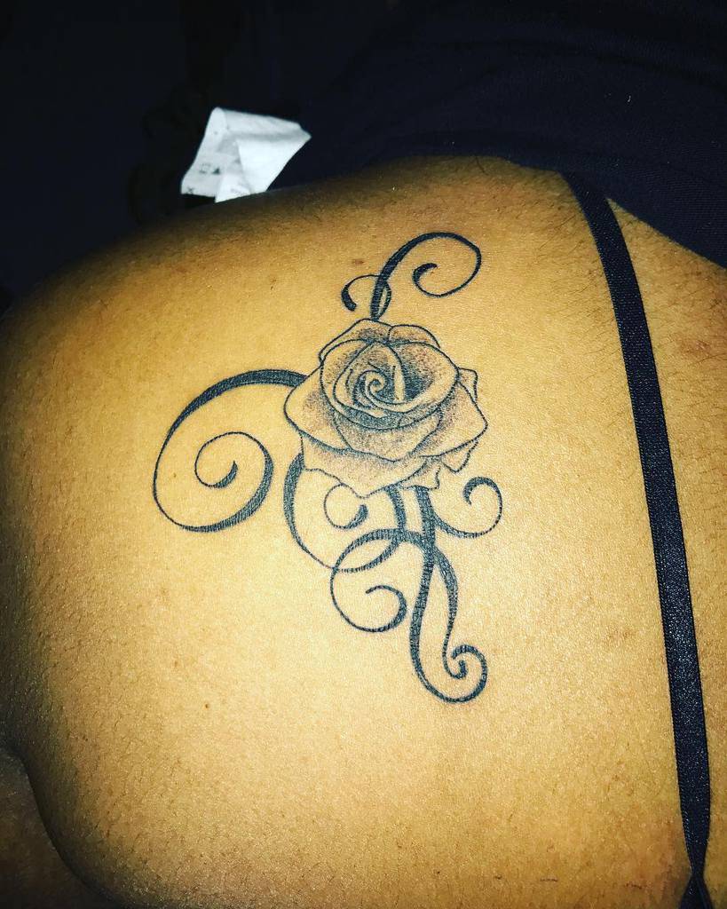 back tribal rose tattoos tweetsz