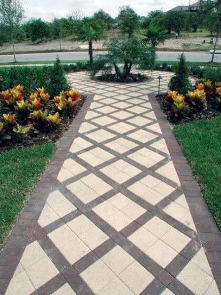 Backyard Brick Walkway Design