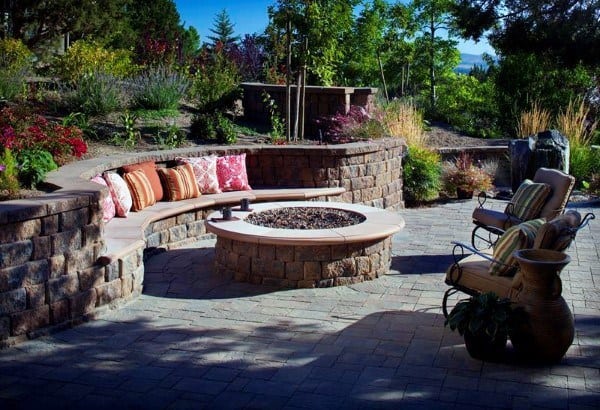 Top 60 Best Fire Pit Ideas Heated, Fire Pit Retaining Wall Ideas