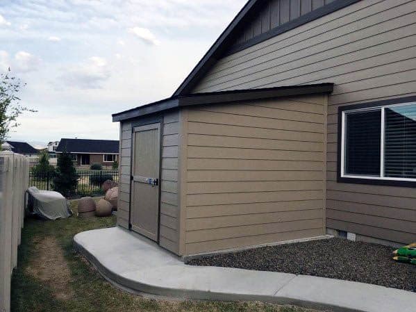 Backyard Shed Ideas Attached To Side Of House