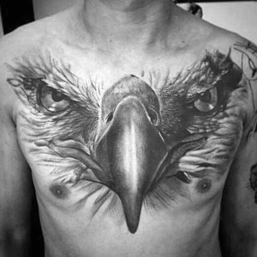 Badass Eagle Tattoo For Guys