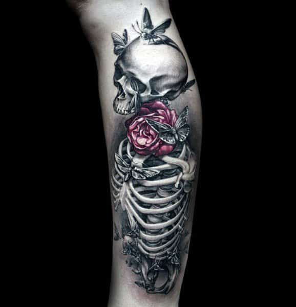 Badass Rose Male Tattoos