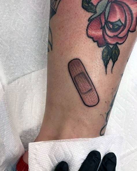 Band Aid Tattoos For Men
