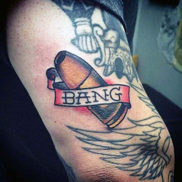 Bang Bullet Male Tattoos
