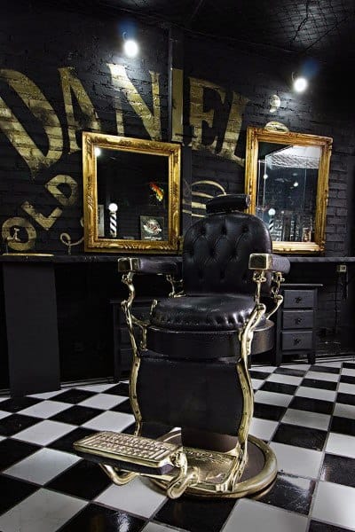Barber Shop Awesome Black And Gold Designs