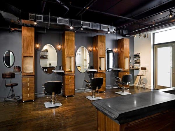Barber Shop Contemporary Grey Design