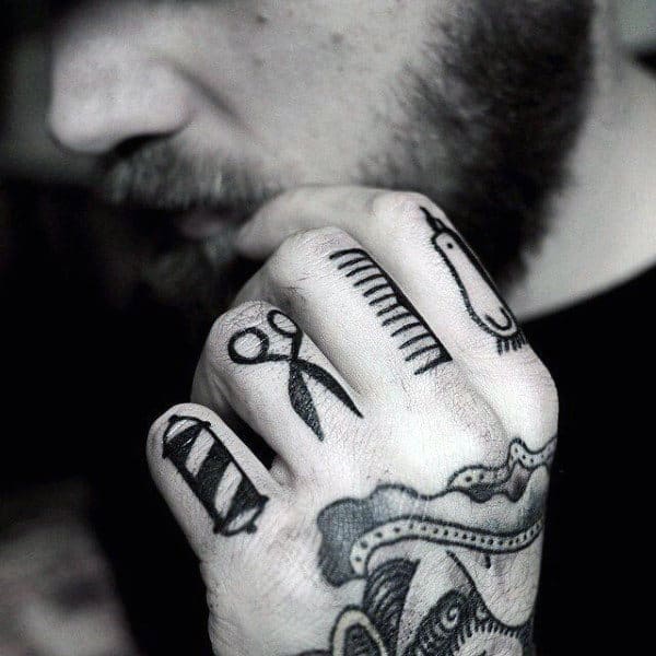 Knuckle tattoo  Wikipedia