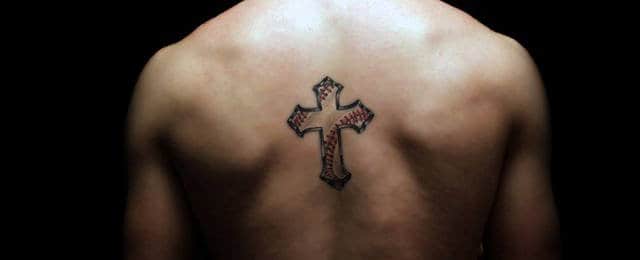 20 Baseball Cross Tattoo Designs for Men