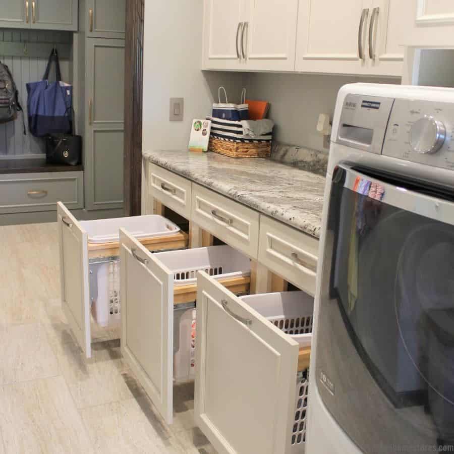 small laundry pull out cupboards 