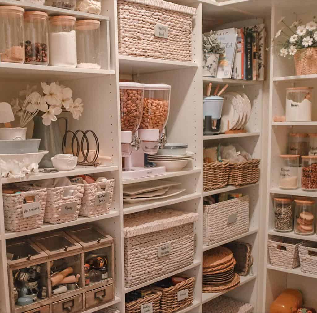 basket pantry organization ideas 