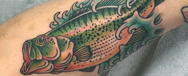 75 Bass Tattoo Designs For Men – Sea-Fairing Ink Ideas
