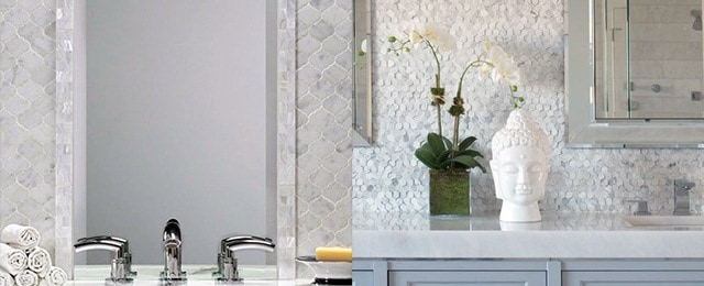 Top 70 Best Bathroom Backsplash Ideas – Sink Wall Designs