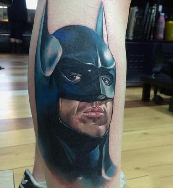 Batman Cartoon Tattoos On Guys