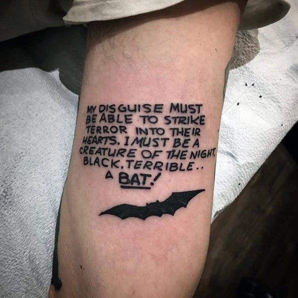 Batman Quote Tattoos For Guys