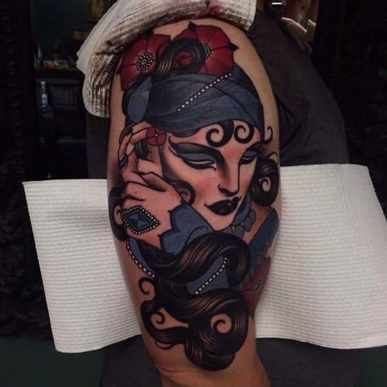 Beautiful Art Gypsy Tattoo